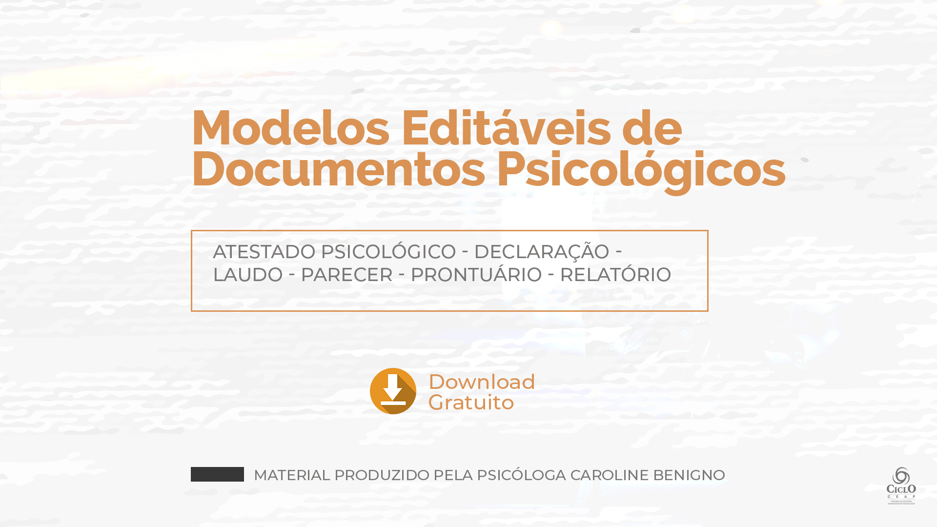 Modelos de Documentos Psicológicos - Ciclo CEAP