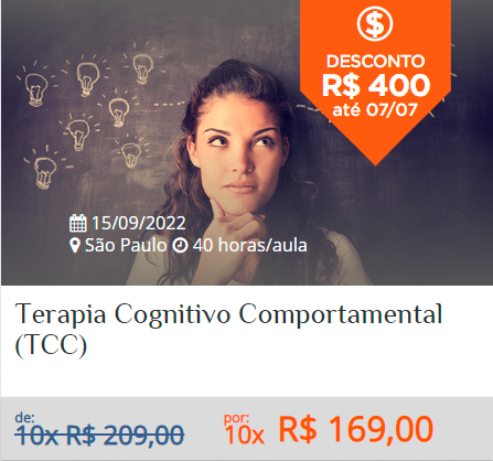 Terapia cognitivo comportamental em São Paulo