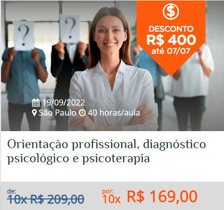 Orientação profissional, diagnóstico psicologico e psicoterapia